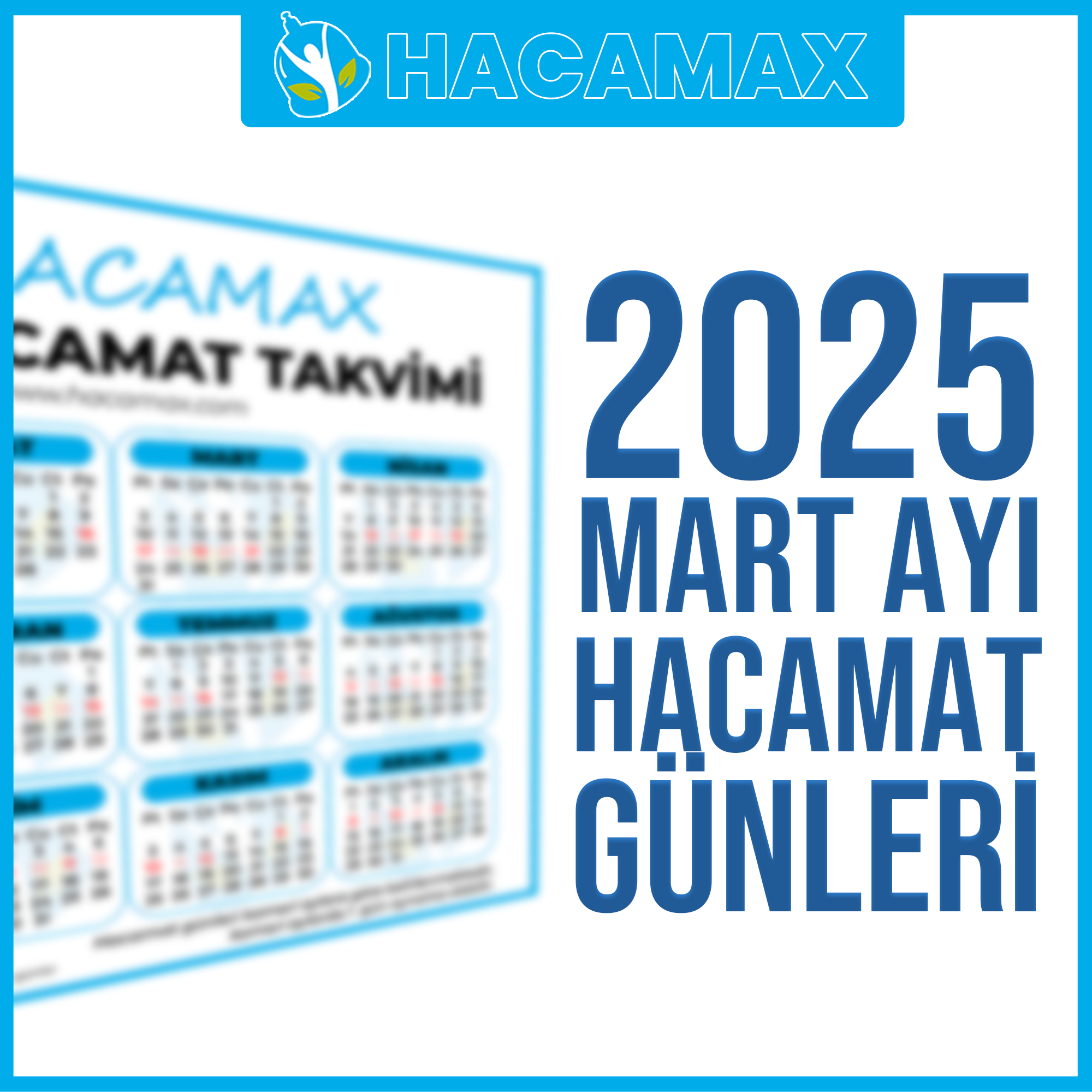 2025 Mart Ayı Hacamat Günleri
